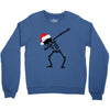 skeleton dabbing christmas Crewneck Sweatshirt