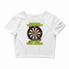 funny darts i'm never wearing, ideal gift or birthday present. Crop Top