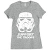 support the troops Ladies Fitted T-Shirt