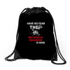 have no fear the mechanical engineer is here Drawstring Bags