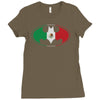 bat man mexican flag mexico logo Ladies Fitted T-Shirt