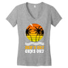 suns out guns out suns Women's V-Neck T-Shirt