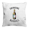 Drinking Buddies Throw Pillow