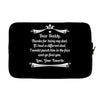 Dear Daddy, Thanks for Being my Dad Baby Boy Letter to Father Laptop sleeve