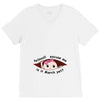 March Peeking Out Baby Girl V-Neck Tee