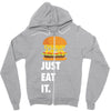 just eat it burger lover Zipper Hoodie