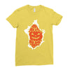 halloween pumpkins burst Ladies Fitted T-Shirt