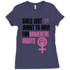 Girls Just Want to Have Fundamental Rights Ladies Fitted T-Shirt
