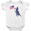 Patriotic T-Rex Baby Bodysuit