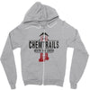jet chemtrails red &amp; grey logo Zipper Hoodie