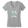 Beach Please Women's V-Neck T-Shirt
