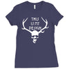 this is my design funny retro hannibal season horror vintage Ladies Fitted T-Shirt