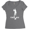 finger wag batle royal gaming Women's Triblend Scoop T-shirt