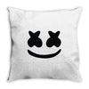 marshmello face Throw Pillow