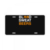 blood sweat License Plate
