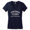 Vintage 1980 Aged to Perfection Women's V-Neck T-Shirt