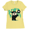 mo hawk ninja Ladies Fitted T-Shirt