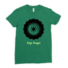 big men knows Ladies Fitted T-Shirt