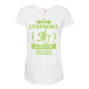 I am a Lymphoma Cancer Survivor - What's Your Superpower? Maternity Scoop Neck T-shirt