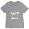 Kings Are Born In March V-Neck Tee