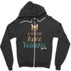 house is not a home without a frenchie Zipper Hoodie