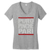 puro pinche pari funny Women's V-Neck T-Shirt