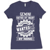 Gemini Hated By Many Wanted By Plenty Ladies Fitted T-Shirt