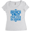 brunch day drinking Women's Triblend Scoop T-shirt