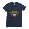 only loves her bed and her momma Ladies Fitted T-Shirt