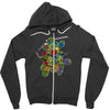 mega turtles Zipper Hoodie