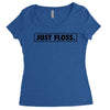 just floss border Women's Triblend Scoop T-shirt
