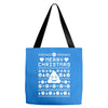 funny ugly christmas smiley emoticon Tote Bags