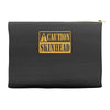 caution skinhead, ideal birthday gift or present Accessory Pouches