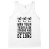 may your tequila be strong and your weekends be long Tank Top