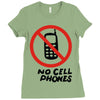 no cell phones Ladies Fitted T-Shirt