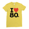 i love 80's Ladies Fitted T-Shirt
