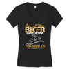 I'm A Nice Biker Grandpa So If I'm An Asshole To You You Need To Ask Y Women's V-Neck T-Shirt