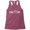 groom handcuffs Racerback Tank