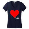 Besties Heart Family Matching Women's V-Neck T-Shirt