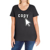 Copy Paste Matching Ladies Curvy T-Shirt