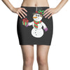 smiling snowman holding out christmas Mini Skirts