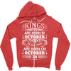 Real Kings Are Born On October 24 Zipper Hoodie
