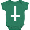 wasted youth inverted cross indie geek swag funny Baby Bodysuit