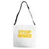 stop wars Adjustable Strap Totes