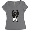 Black Bear Metal Women's Triblend Scoop T-shirt