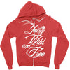 young wild and free new Zipper Hoodie