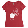 crazy cow Women's Triblend Scoop T-shirt
