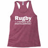rugby a hooligans game Racerback Tank