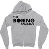 the boring company black logo Zipper Hoodie