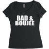 bad &amp; boujee Women's Triblend Scoop T-shirt